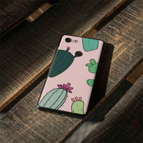 Cactus Print Google Pixel 3 Skin